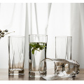 Polygonal household glass cups
